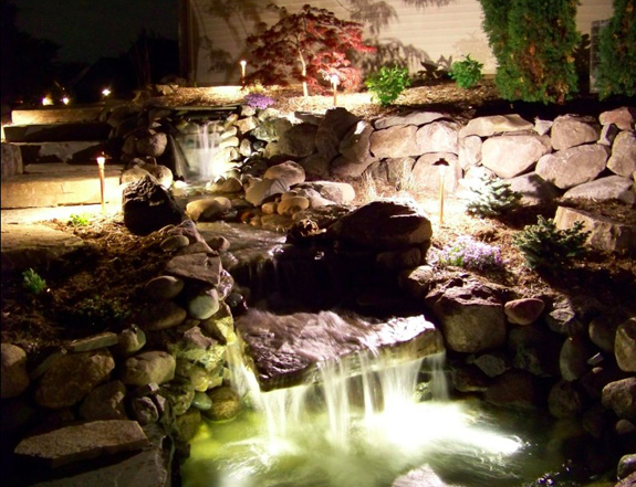 Water Feature Landscape Lighting